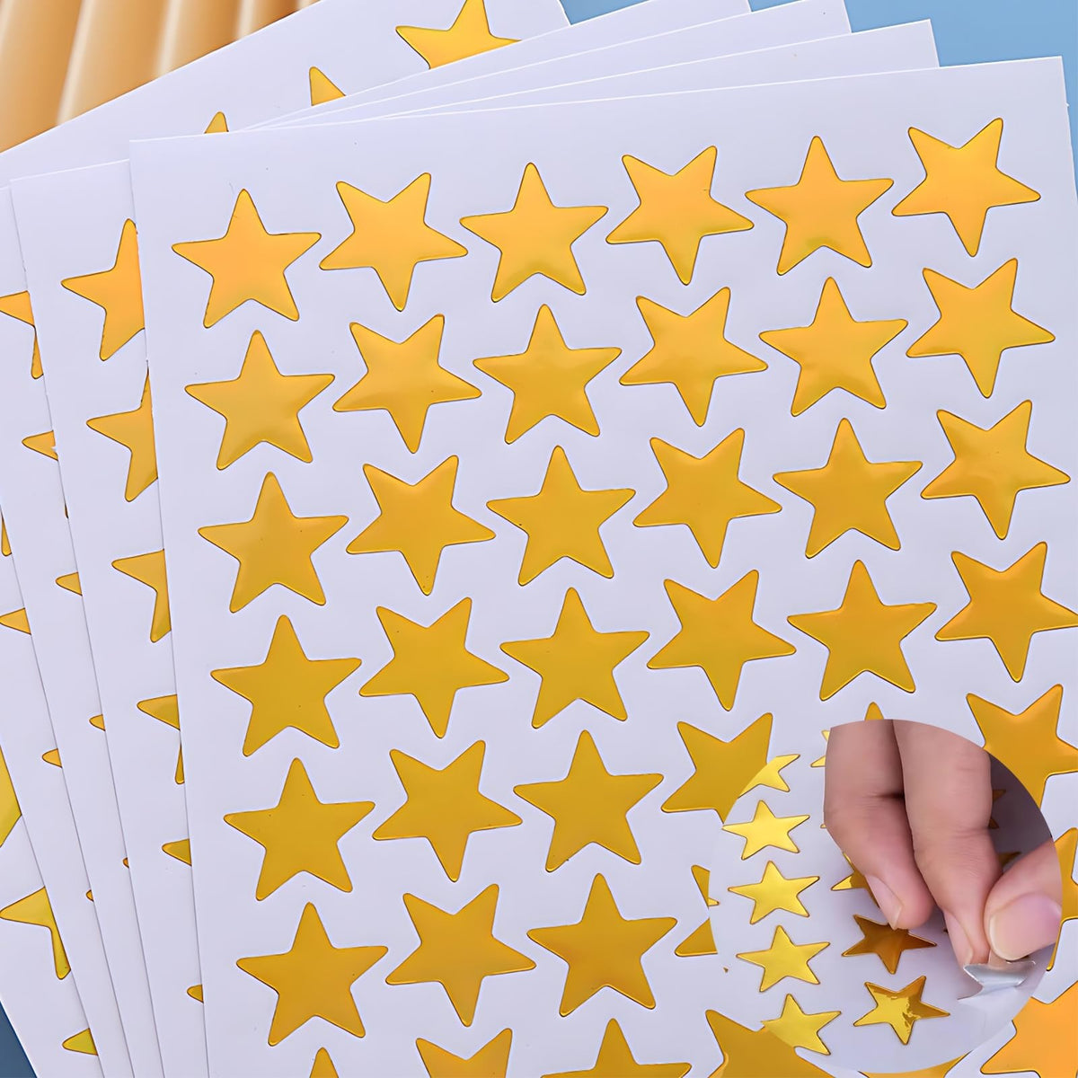 Golden Star Sticker Sheets.