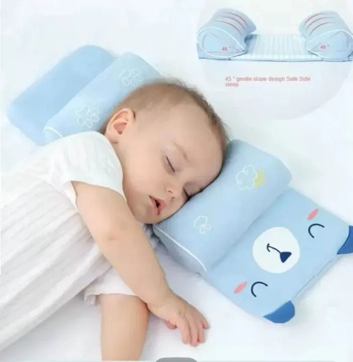 Adjustable Baby Pillow Anti-Roll Pillow random color