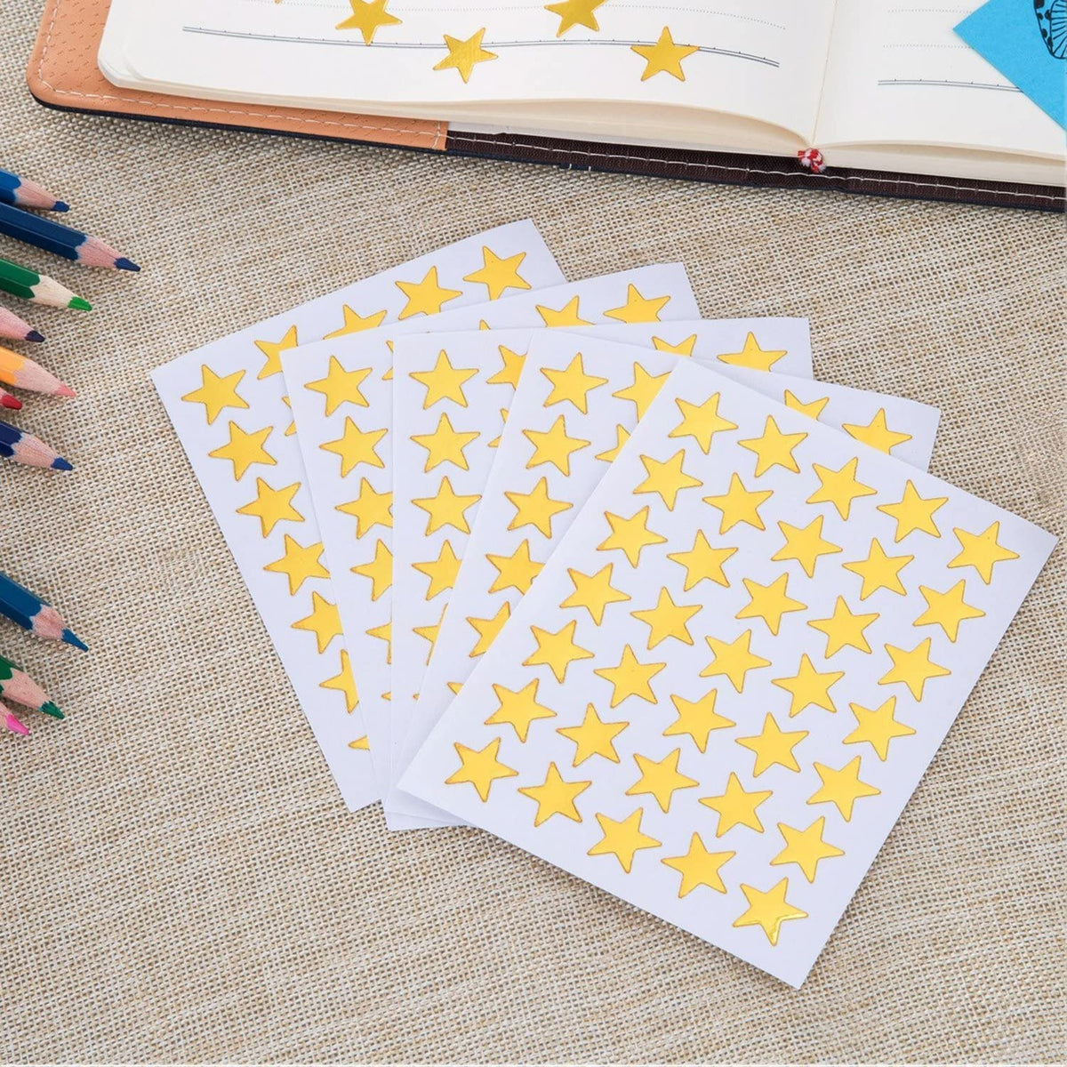 Golden Star Sticker Sheets.