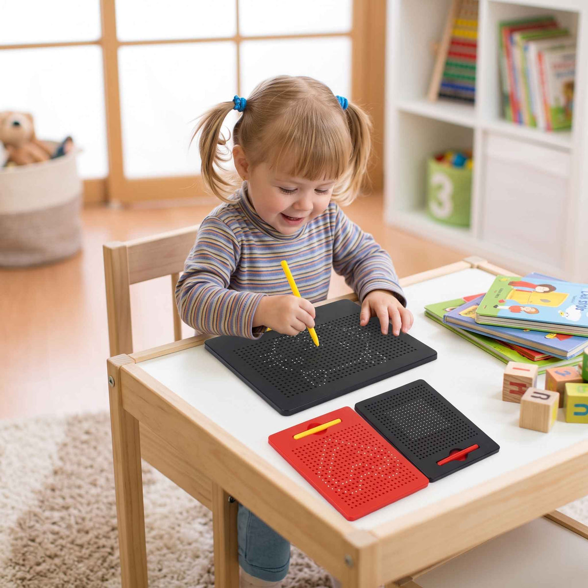 Magnetic Drawing Board for Kids – Reusable Doodle & Writing Pad