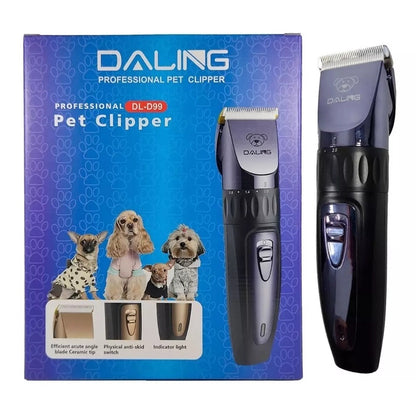 Daling Rechargeable Pet Clipper – Professional Electric Grooming Trimmer for Dogs & Cats