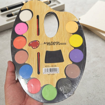 Artist Palette Watercolor Set - Toy Accessory Designed For Entertainment And Daily Play Routine