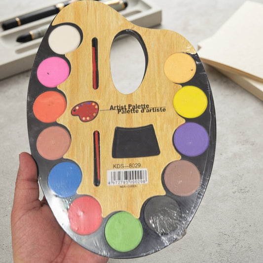 Artist Palette Watercolor Set - Toy Accessory Designed For Entertainment And Daily Play Routine