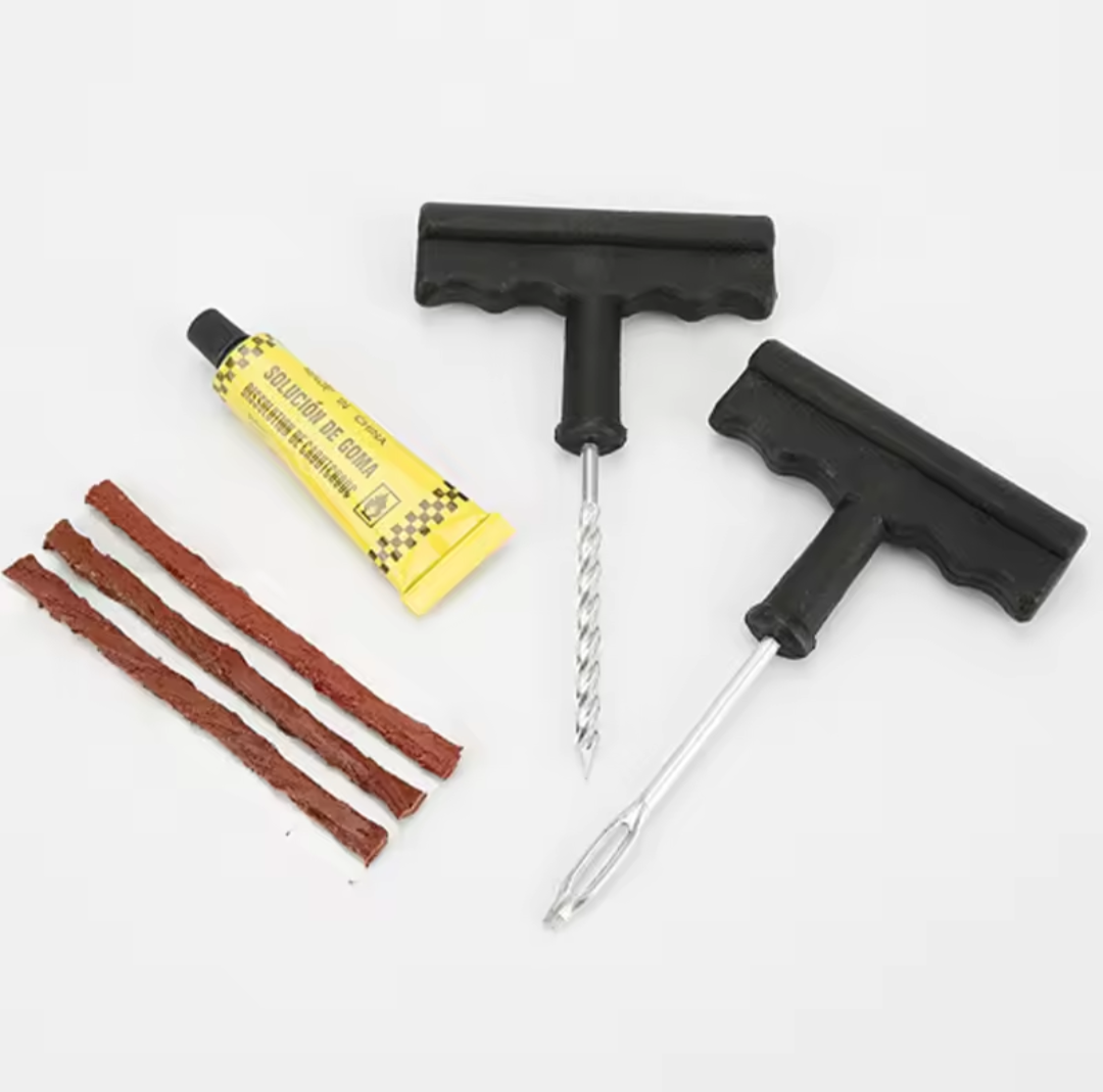 Tubeless Tire Repair Kit – Puncture Repair Tool Set for Car, Motorcycle & Bike