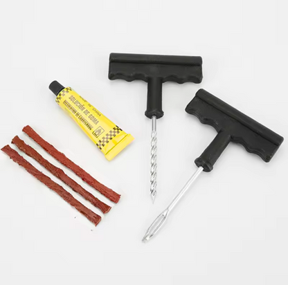 Tubeless Tire Repair Kit – Puncture Repair Tool Set for Car, Motorcycle & Bike