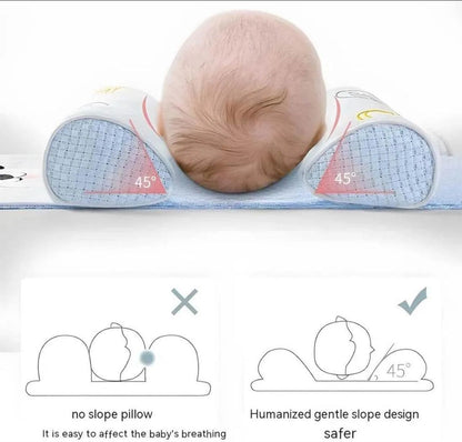 Adjustable Baby Pillow Anti-Roll Pillow random color