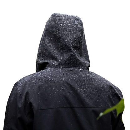 Heavy-Duty Waterproof Rain Suit – 2-Piece Hooded Jacket & Trousers Rainwear Set