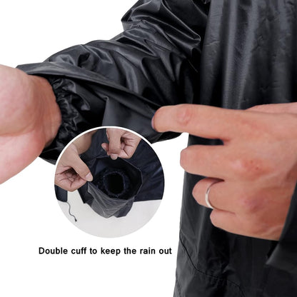 Heavy-Duty Waterproof Rain Suit – 2-Piece Hooded Jacket & Trousers Rainwear Set