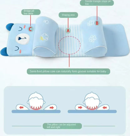 Adjustable Baby Pillow Anti-Roll Pillow random color