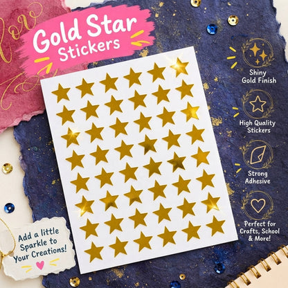 Golden Star Sticker Sheets.